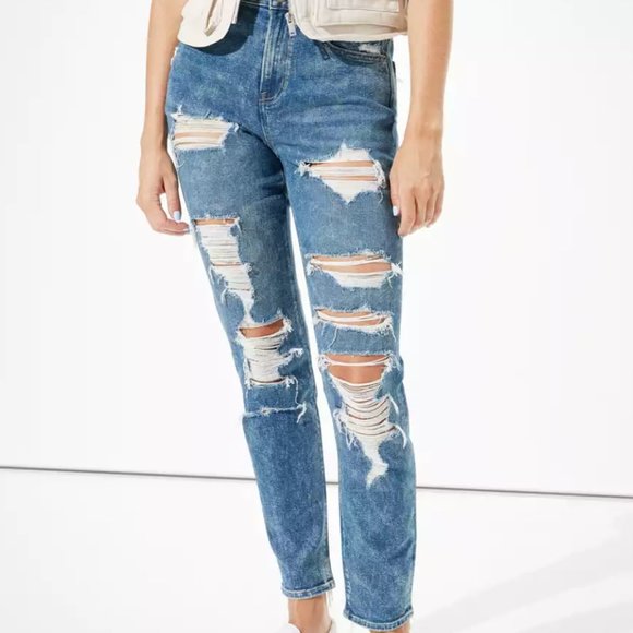 American Eagle Outfitters Denim - American eagle acid wash mom jeans